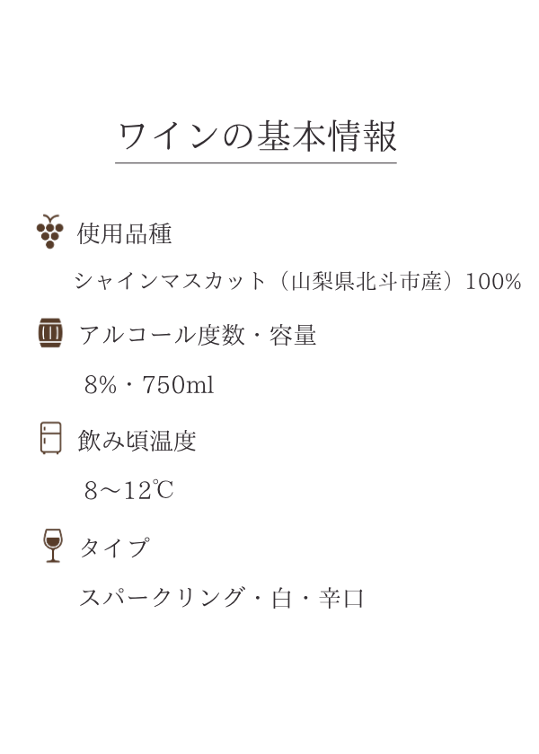 ハイディワイナリー:ShineMuscat Sparkling 2025