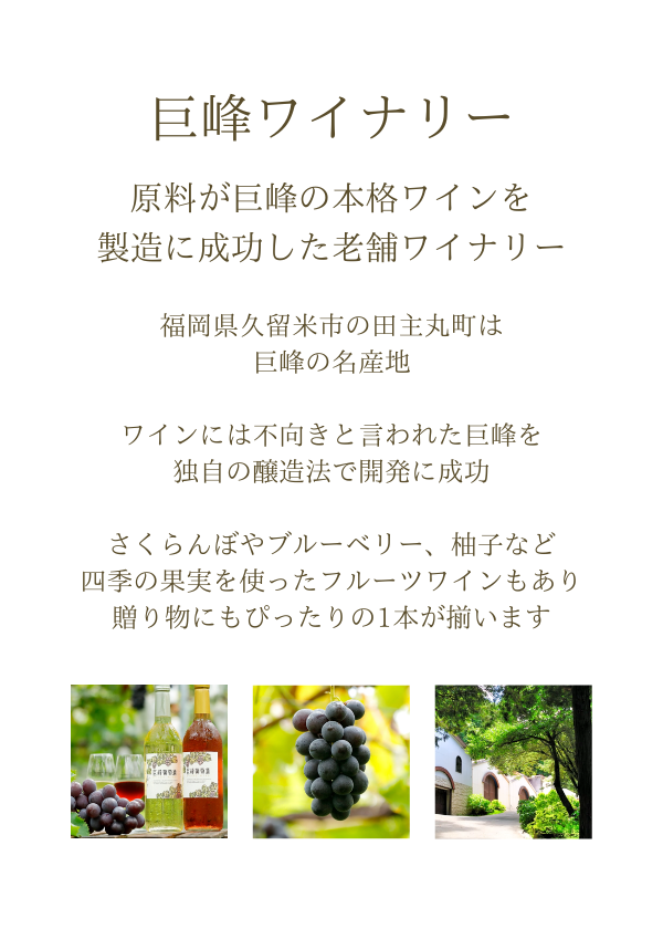 巨峰ワイナリー:キウイワイン